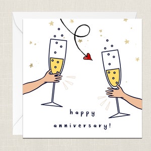 Gelukkige verjaardag Wenskaart met envelop - Kaarten voor haar Hem - Viering - Huwelijksverjaardag - Relatie - Vriend Vriendin