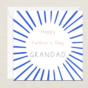 Happy Father's Day Grandad Greetings Card with Envelope - Cards For Him - Gifts for Father - Nautical - Dad - Grandad - Pops - Nonno - Papa