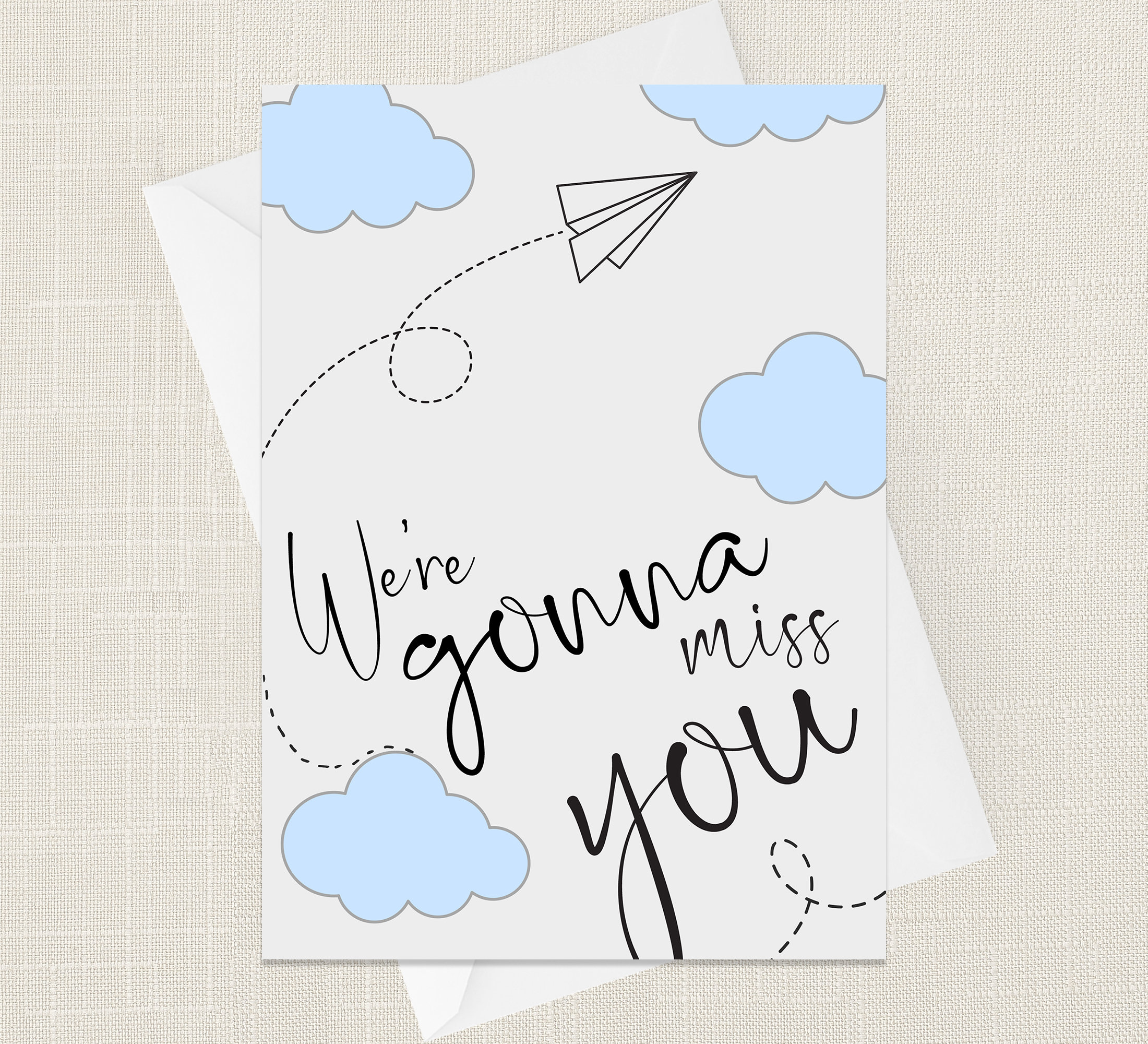 we're gonna miss you greetings card new job retirement etsy