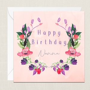 Joyeux anniversaire Nonna carte de voeux avec enveloppe - carte d'anniversaire - carte meilleur ami - cartes pour elle - juste pour dire - relations - grand-mère grand-mère