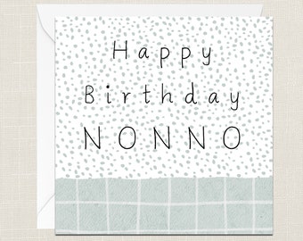 Tarjeta de felicitación de feliz cumpleaños para abuelo con sobre - Tarjetas para él - Regalos para papá - Flores florales - Papá - Abuelo - Día del padre - Hombre