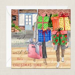 Weihnachtskarte mit Umschlag - Weihnachtskarte - Frohe Weihnachten - Frohe Feiertage - Festlich