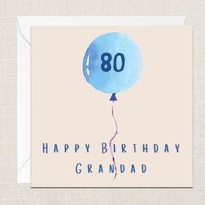 Biglietto d'auguri per l'80° compleanno del nonno con busta - Biglietto di compleanno - Biglietti per lui - Solo per dire - Celebrazione - 80 oggi - Pops