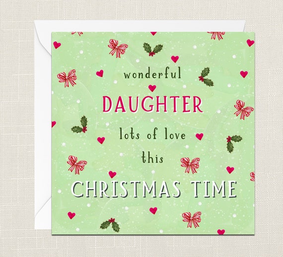 Rührende Weihnachtskarte Für Deine Tochter – Mit Liebesbotschaft Für Teenager, Von Mama & Papa (21x14,8 Cm)
