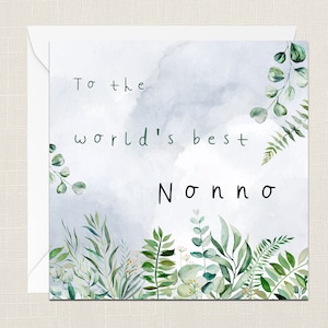 Carte de voeux pour le meilleur du monde avec enveloppe - cartes pour lui - cadeaux pour père - fleurs florales - papa - grand-père - fête des pères