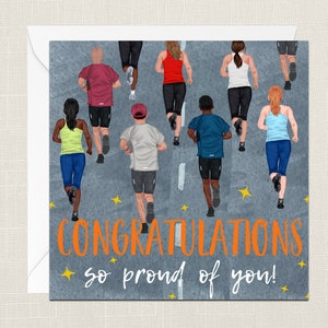 Zo trots op je wenskaart - nieuwe baan - pensioen - kaarten voor haar - kaarten voor hem - hardlooprace - Marathon van Londen - Ultra Runner - Run
