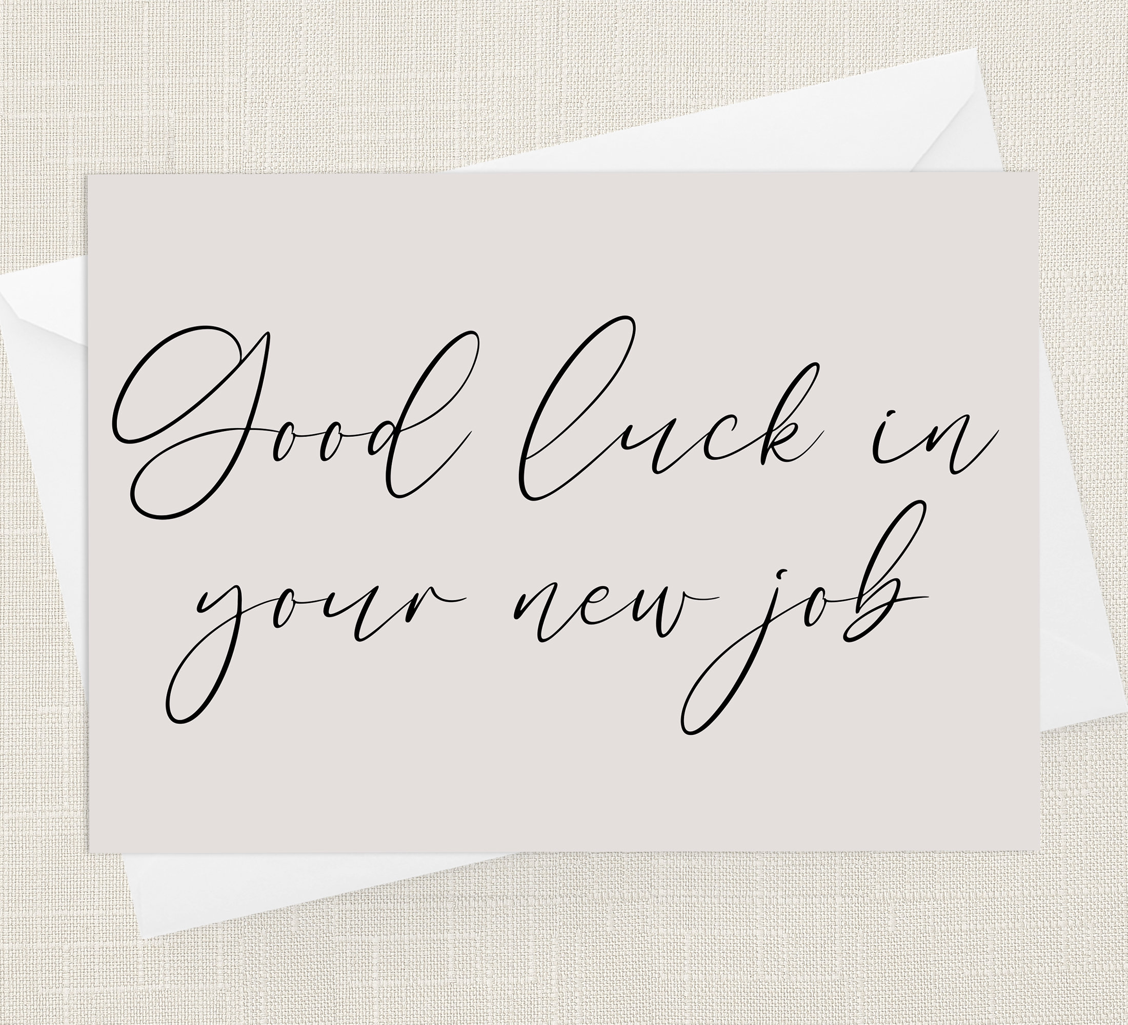 Good Luck in Your New Job Greetings Card With Envelope Cards Etsy