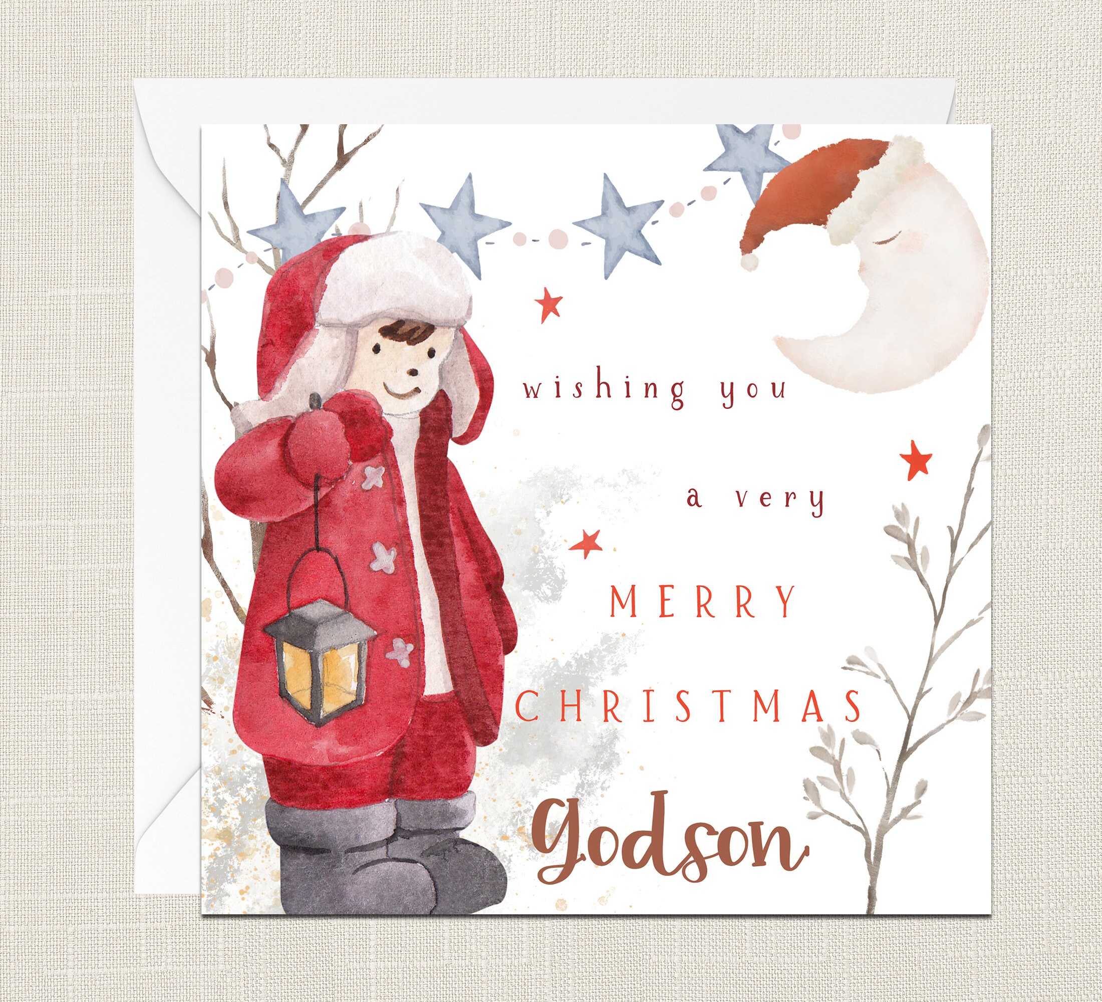 6pcs Joyeux Noël Carte de vœux avec enveloppe Cartes d’invitation  d’affaires de Noël