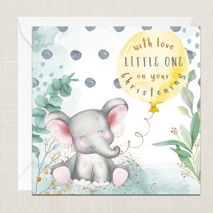 Mit Liebe Little One On Your Taufgrußkarte mit Umschlag - Taufe - Kirche - Zeremonie - Mädchen Junge Gott Tochter Sohn - Taufkarte