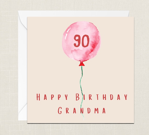 Hunts England - Biglietto di auguri per 90° compleanno sorella – Happy Birthday – 90 – Sister – Meadow Collection – fiori, farfalle, grazioso biglietto