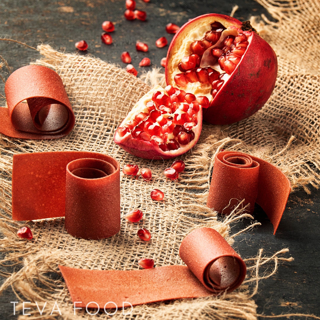 Pomegranate Fruit Leather Roll No Added Sugar Weight Loss Etsy