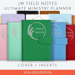 JW Field Notes | SEPTEMBER 2025 - AUGUST 2026 | Service Organizer | Ministry Organizer | Planner Return Visit Book| Pioneer