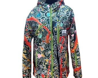 SALE (L) -  Spring - 2024 - LEMINX - VITALITA - Zip , Hiking, Sport, Waterproof,  Luxury,  Softshell Jacket, abstract, art, bike, running