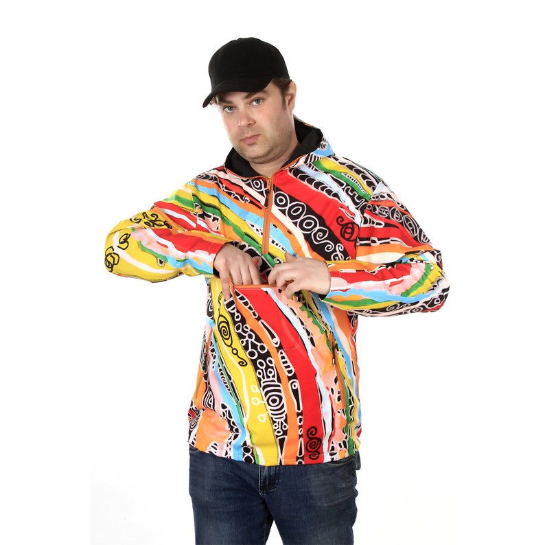 LEMINX-Summer 2022 - TWISTER, kangaroo, outdoor, Hiking, Sport, Waterproof,  Luxury,  Softshell Jacket for Men, psychedelic, abstract, art,