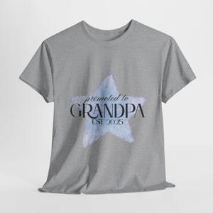Proud Grandpa Tee, Family Gift, Father&#39;s Day Shirt, Birthday Apparel, Unisex Cotton T-Shirt, Casual Wear for New Grandparents