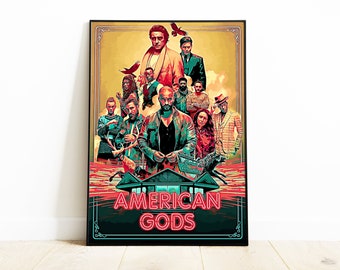 American Gods Poster Etsy