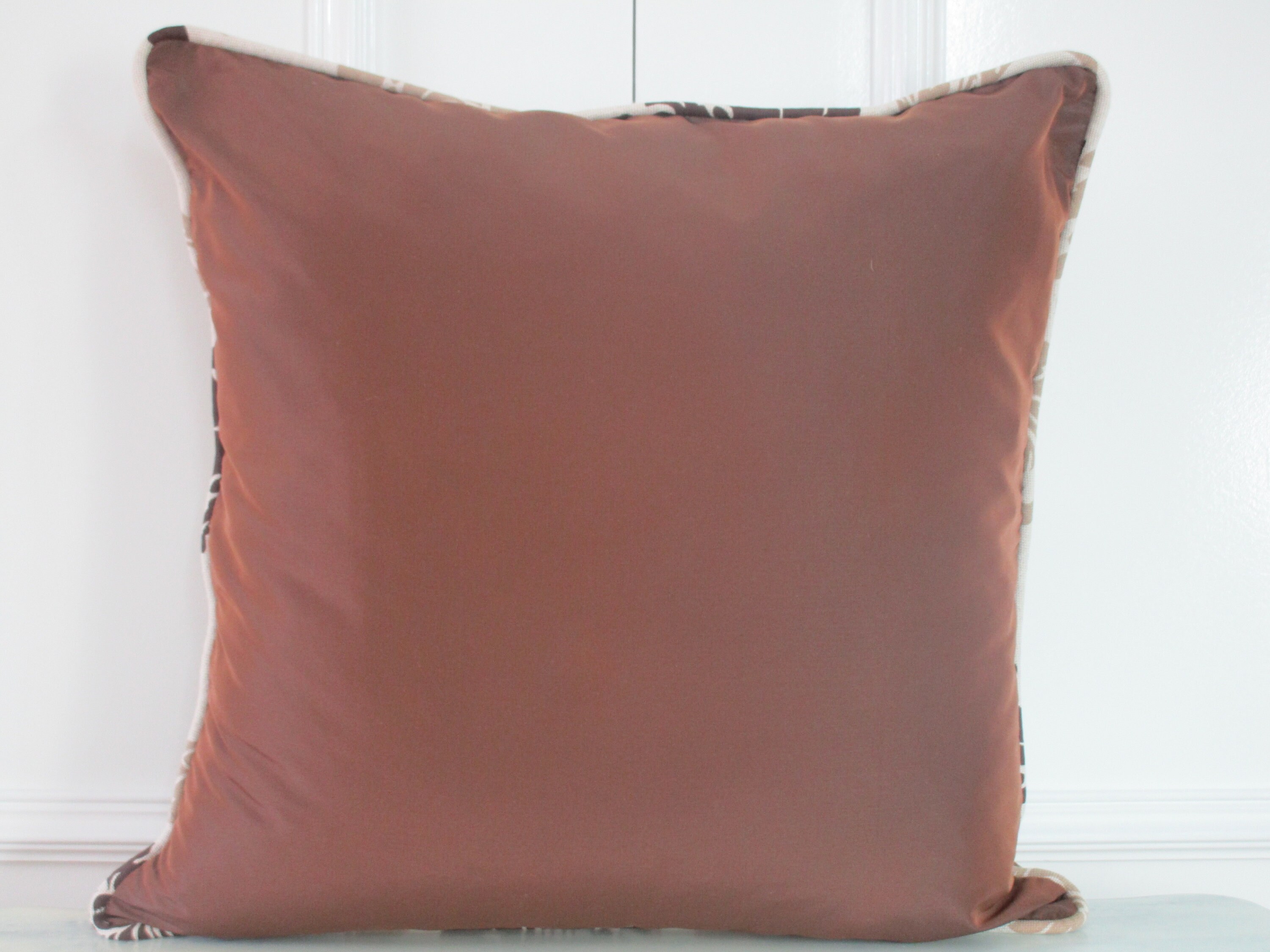 Housse de Coussin 45 X cms Marron