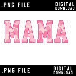 Mama Png Pink Camo Mama Sublimation Design Camouflage Print - Etsy