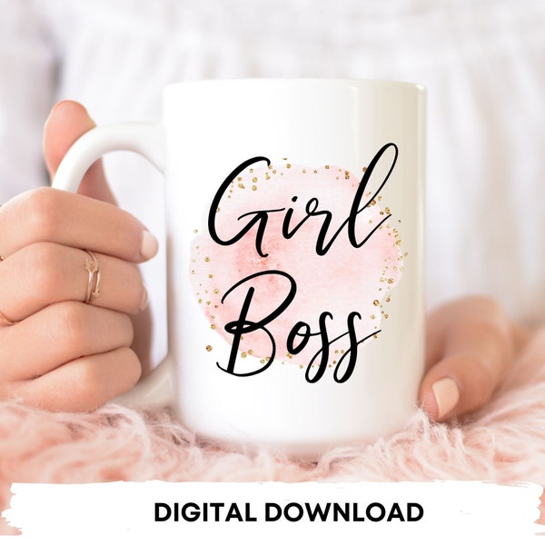 Girl Boss, Girl Boss Png, Girl Boss Download, Ultimate Boss Babe, Boss Day Gift, Mug Sublimation Designs, Digital download, Commercial Use