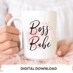 Boss Babe Png, Boss Babe Download, Boss Lady, Boss Geschenk, Mädchen Boss, Boss Babe Sublimation Becher Designs Digital Download kommerzielle Nutzung PNG