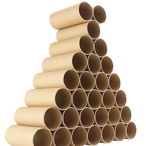 100 Empty Toilet Paper Rolls Tubes Craft Art Church School Project Cardboard