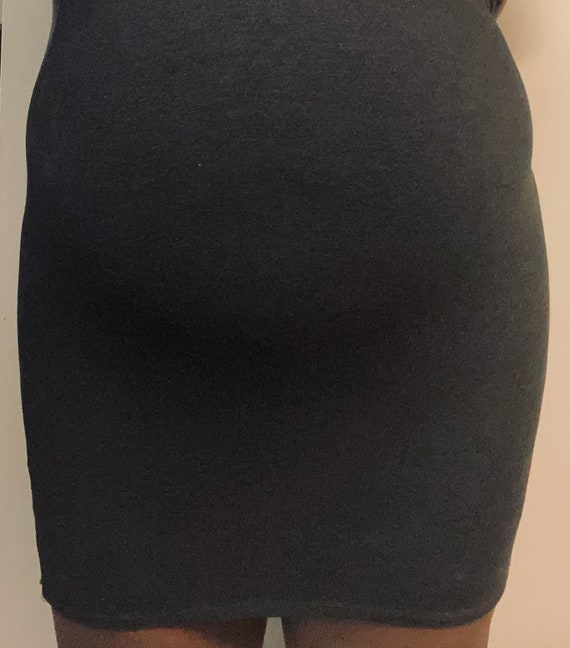Charcoal grey mini pencil skirt hotsell