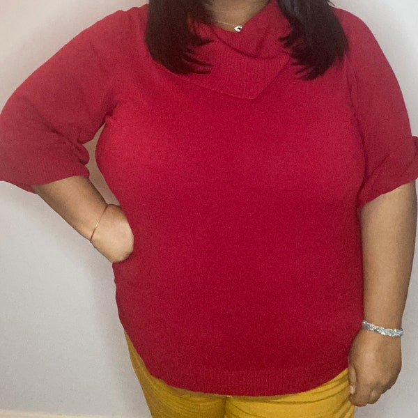 white loose sweater dress