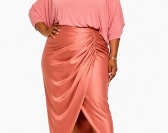 Plus Size Salmon Pink Top Size 2X- 3X