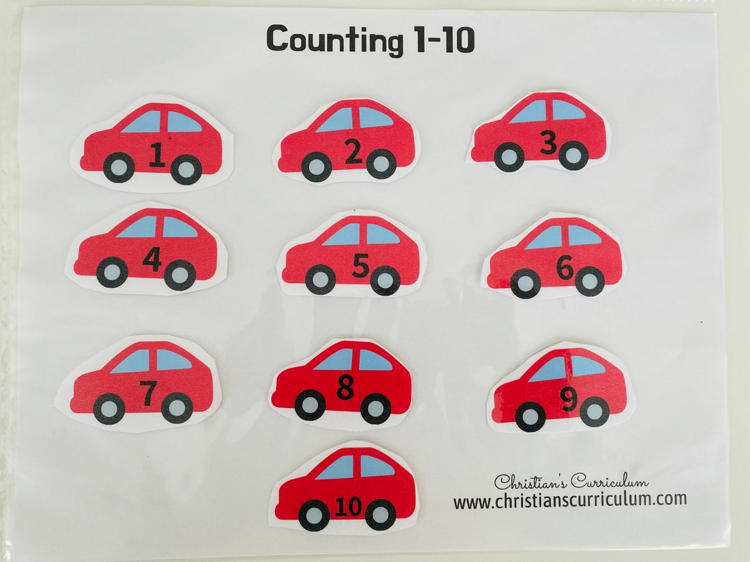 Counting Cars 110 Learning Printable/ Busy Binders /activity Etsy