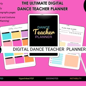 Dance Teacher Planner, Dance Teacher Gifts, Digital TeacherPlanner, Ultimate Digital Dance Teacher Planner, Dance Teacher, Dance Planners