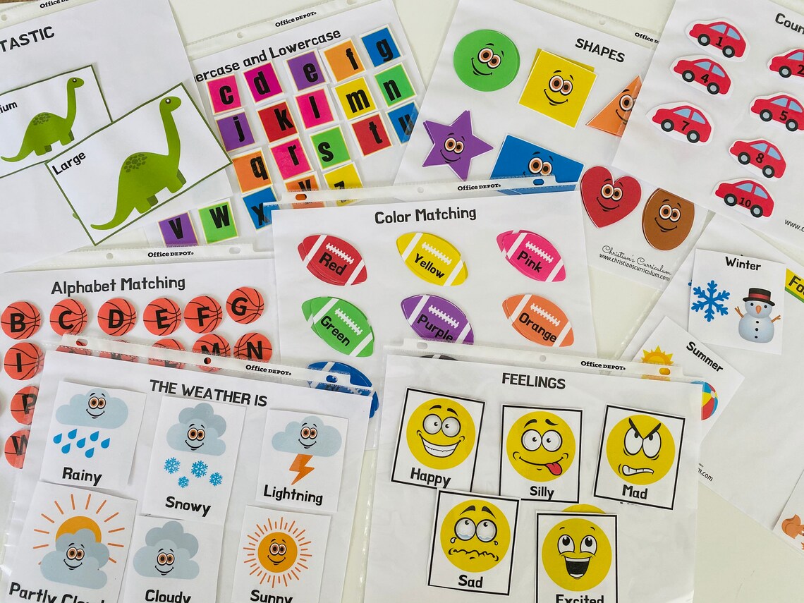 Busy Binder Printable Learning Sheets boy / Busy Binders /activity ...