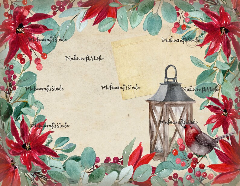 Christmas Folio and Junk Journal Kit Christmas in July 17 Etsy Christmas In July 2022 Sales