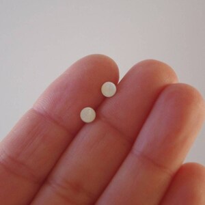 Sterling Silver Disc Stud Earrings: Minimalist Unisex Jewelry