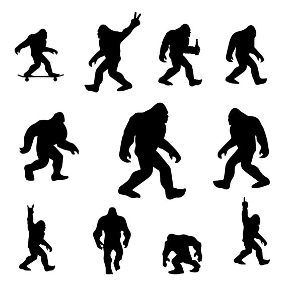 Big Foot Sasquatch Bundle Cut File Clipart Printable - Etsy