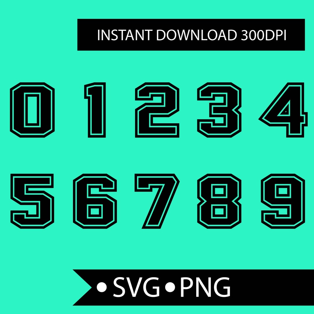 Sport Number Svg 09 Jersey Sports, Number Svg, Uniform Team Birthday