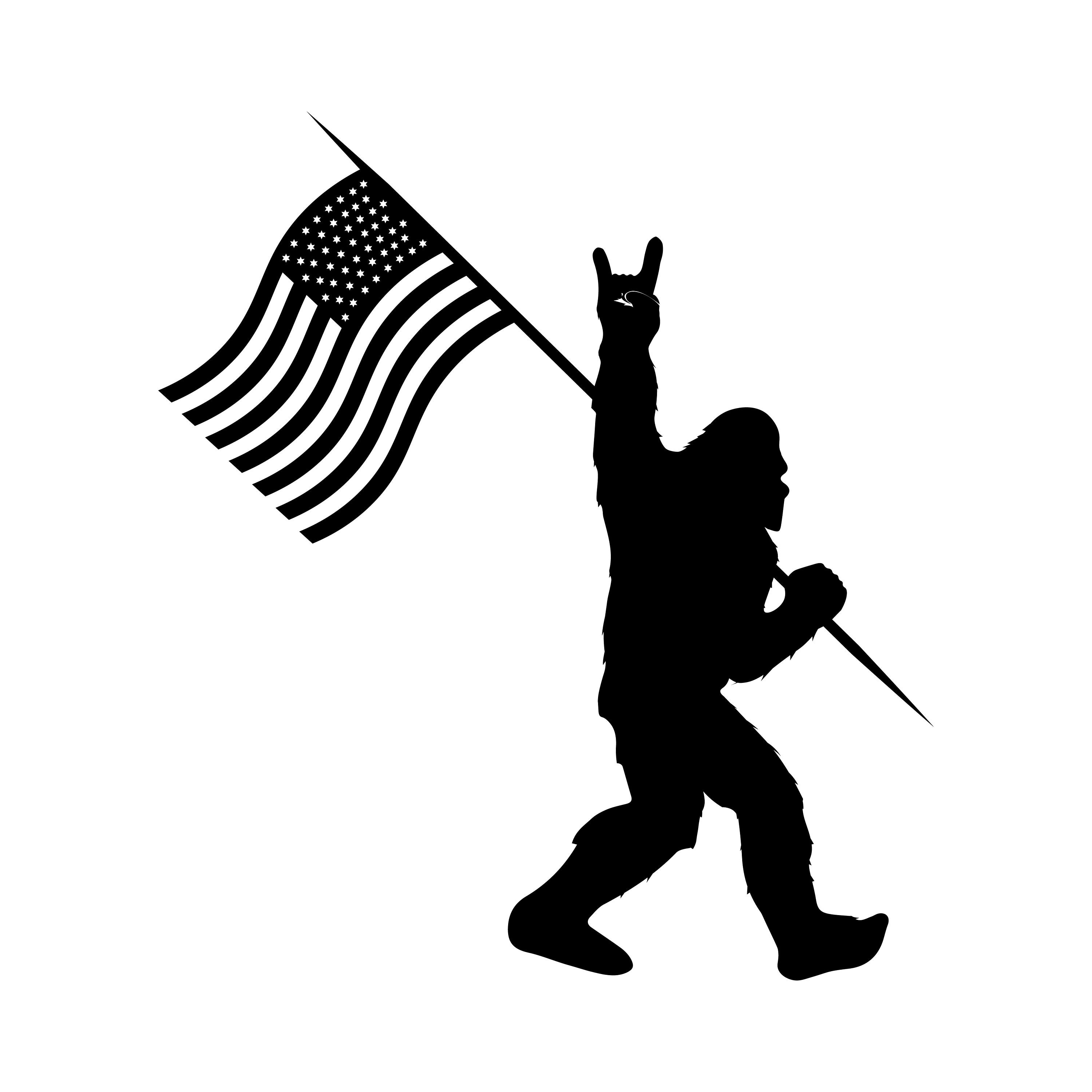 Bigfoot Svg Bigfoot Flag Svg Yeti Svg Sasquatch Svg Vector - Etsy Singapore