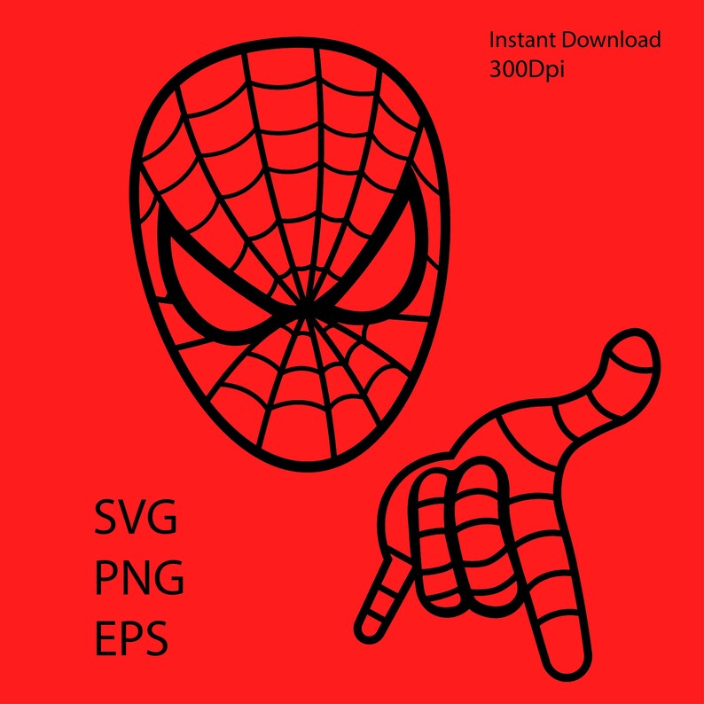 Spiderman SVG Spiderman Face SVG Spiderman Clipart Etsy UK