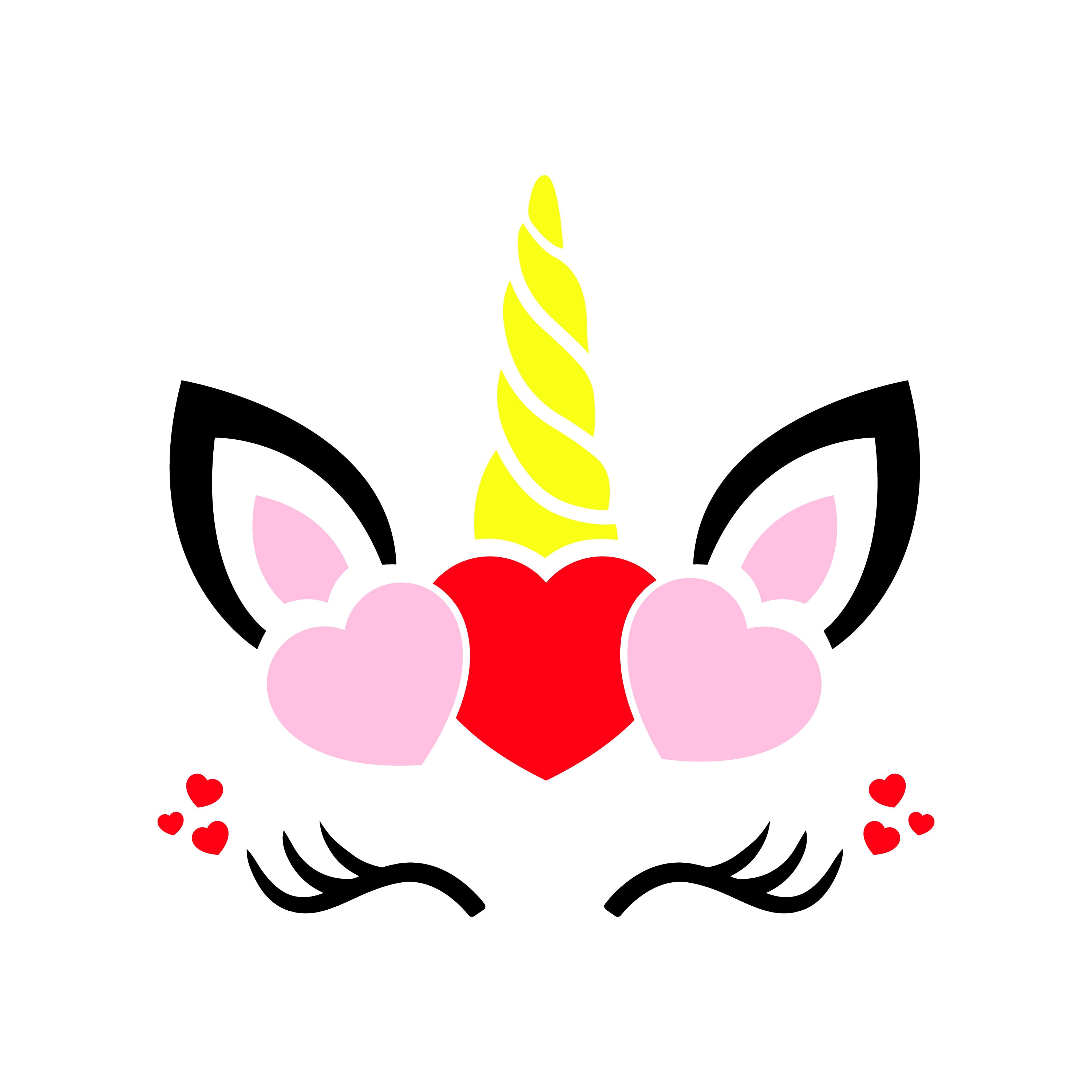 Einhorn Gesicht SVG 3 Designs Einhorn svgEinhorn Gesicht | Etsy
