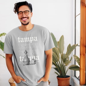 Tampa Florida Unisex Tee, Ybor City Old Tampa College Student Gift, Tampa FL Tee, University of Tampa Shirt, Tampa Souvenir Tshirt, UT Tampa