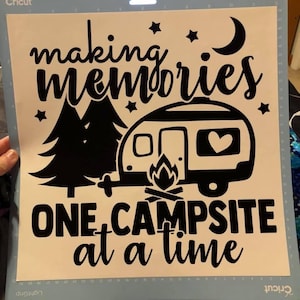 Camping Bucket Decal