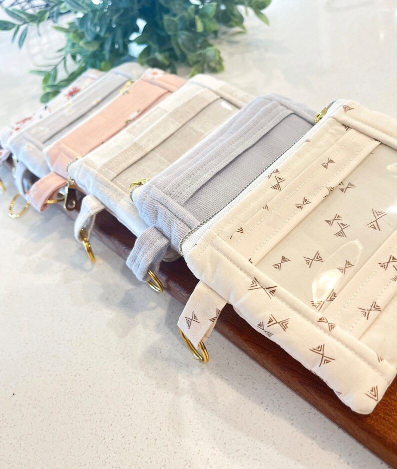 ID Keychain Wallet Trendy Coin Purse Student ID Holder Etsy