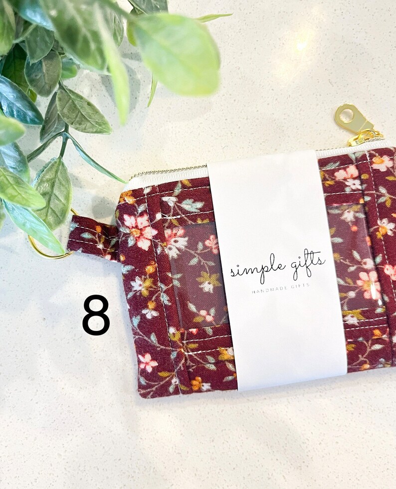 ID Keychain Wallet Trendy Coin Purse Student ID Holder Etsy