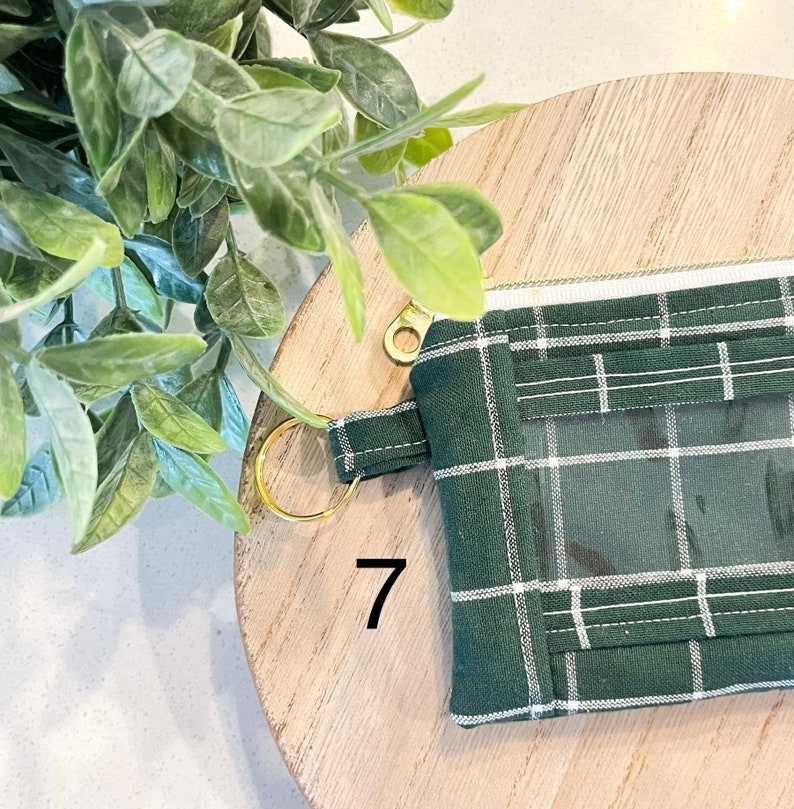 ID Keychain Wallet Trendy Coin Purse Student ID Holder Etsy