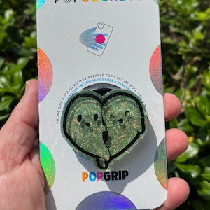 Ghost Heart PopGrip™: Halloween Phone Grip, Spooky Kawaii Ghost
