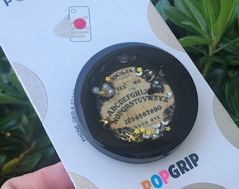 Ouija Shaker PopSocket™, Spirit Board PopSocket, Ouija Board PopGrip, Witchy PopSocket, Halloween PopGrip, Swappable PopSocket, Resin Shaker