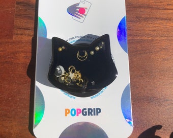 Magical Cat Shaker PopSocket™, Mystical Black Cat PopGrip™, Witchy Cat Shaker Phone Grip, Cat Shaker PopSocket, Witchy Shaker PopSocket