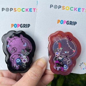 Voodoo Doll Shaker PopGrip™: Goth Spooky Phone Grip