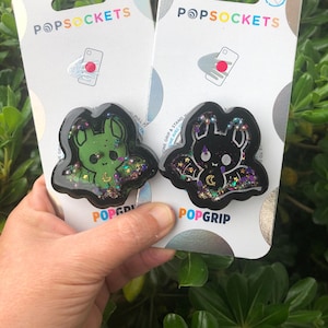 Bat Shaker PopGrip: Kawaii Goth Phone Grip