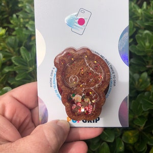 Gingerbread Voodoo Doll Shaker PopGrip™: Christmas Phone Grip