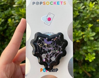Spooky Halloween, Pumpkin Grim Reaper PopSockets PopWallet